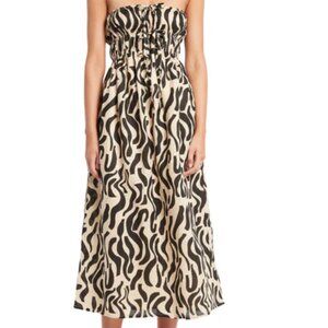FAITHFULL THE BRAND CONTESSA MIDI DRESS Size 6